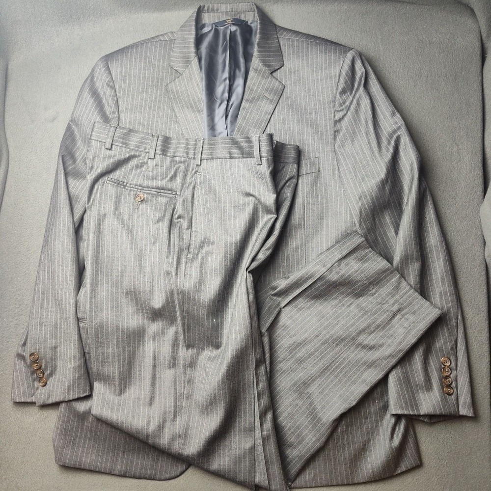 Brooks Brothers Light Gray Pinstripe Two-Piece Suit